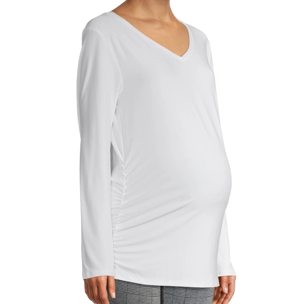 Women's Maternity Long Sleeve V-Neck T-Shirt